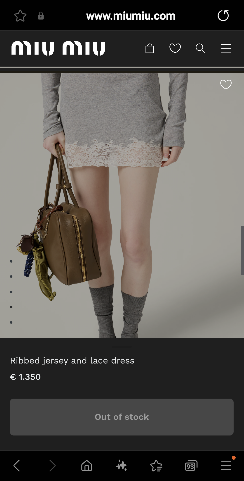 Miu Miu Ribbed jersey and lace dress MJA898-duoc-ban-tai-Hvip Shoes and Clothes