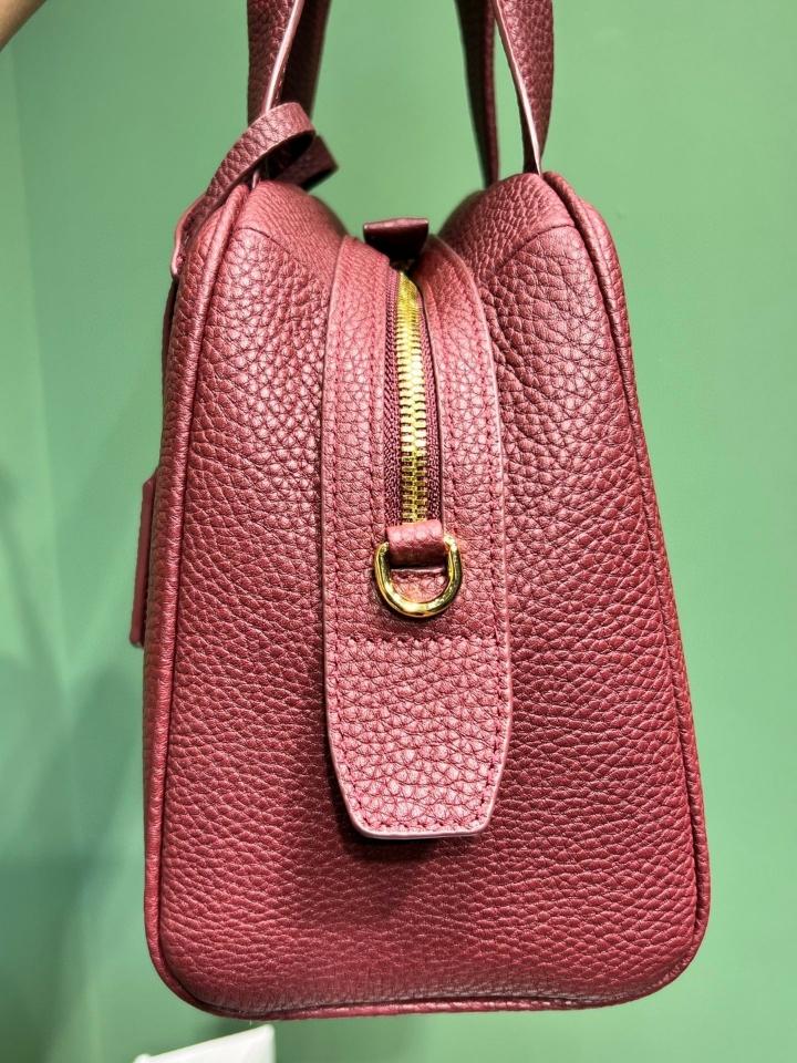 Prada Medium leather top-handle bag red 1BB149 28x20x13 cm -duoc-ban-tai-Hvip Bags and Accessories