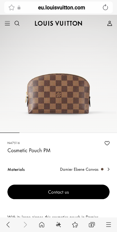 Louis Vuitton N47516
Cosmetic Pouch PM-duoc-ban-tai-Hvip Bags and Accessories