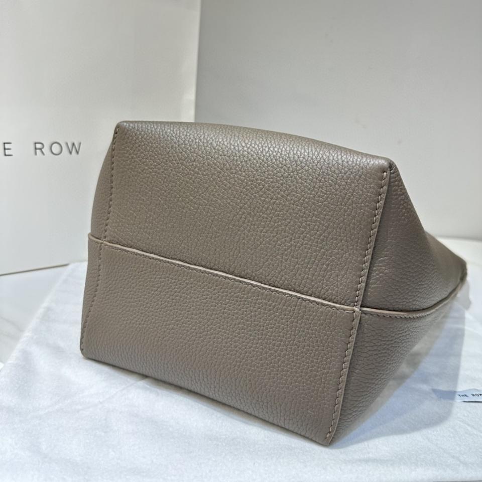 The Row Medium N/S Park Tote Bag in Leather Dark Olive 30X28X15.5cm -duoc-ban-tai-Hvip Bags and Accessories