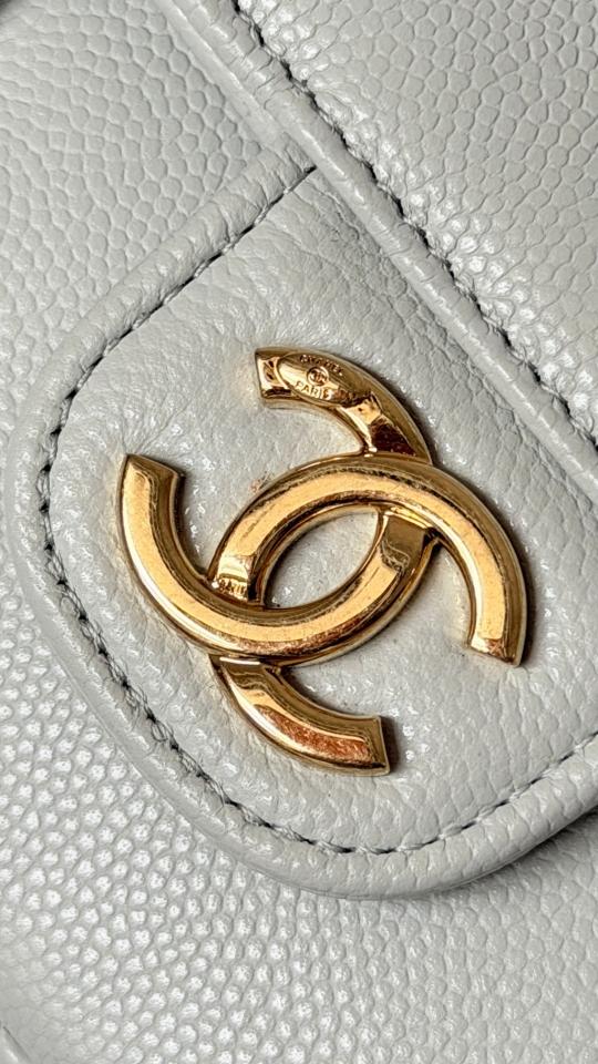 Chanel Clutch with Leather Strap   Grained Shiny Calfskin & Gold-Tone Metal,light green AP5068 11.5x17x5cm-duoc-ban-tai-Hvip Bags and Accessories
