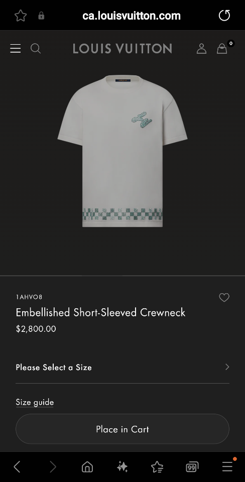 Louis Vuitton 1AHVO8
Embellished Short-Sleeved Crewneck tm-duoc-ban-tai-Hvip Shoes and Clothes