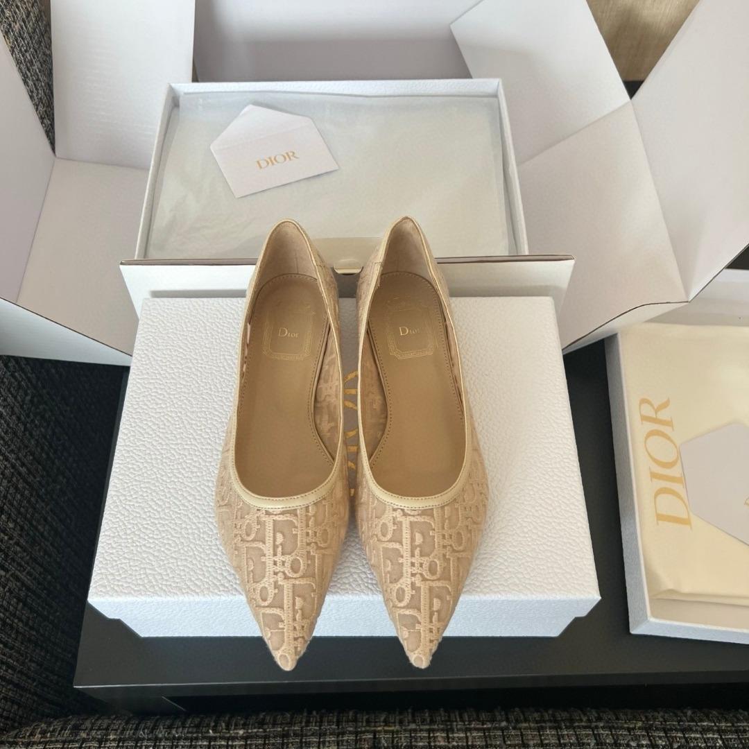 Dior Adiorable flat shoes Dior Oblique Embroidered Mesh-duoc-ban-tai-Hvip Shoes and Clothes