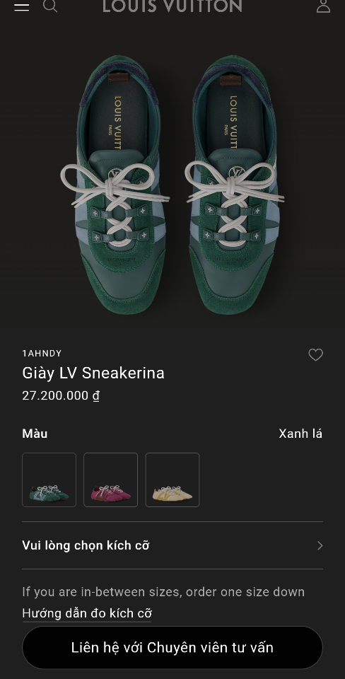 Louis Vuitton 1AHNDY
Giày LV Sneakerina (N1)-duoc-ban-tai-Hvip Shoes and Clothes
