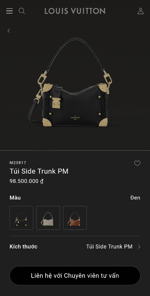 Louis Vuitton M23817
Túi Side Trunk PM 15*12.5*8CM L1-duoc-ban-tai-Hvip Bags and Accessories