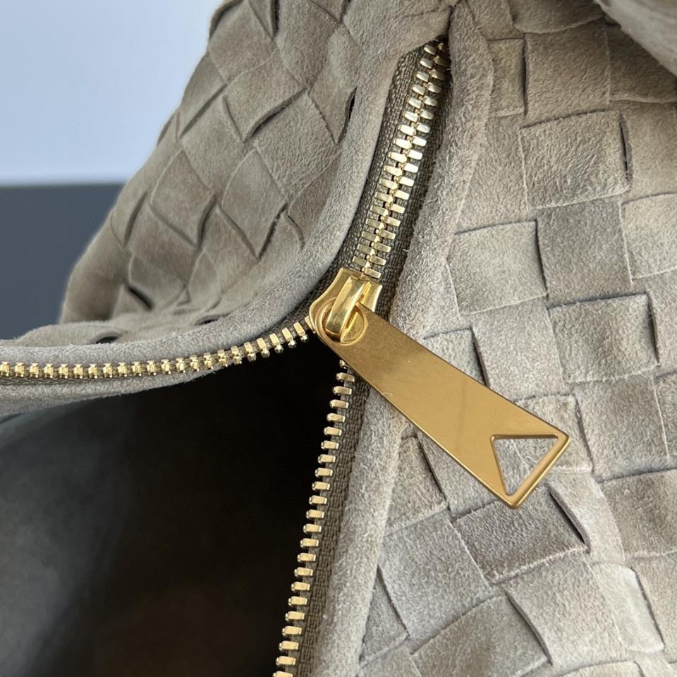 Bottega Veneta Jodie grey suede 600261 48x40x16cm-duoc-ban-tai-Hvip Bags and Accessories