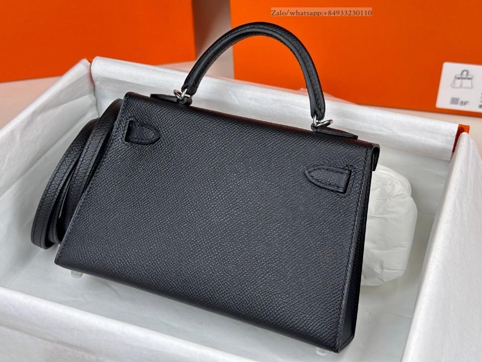 Hermès Kelly mini noir Epsom PHW -duoc-ban-tai-Hvip Bags and Accessories