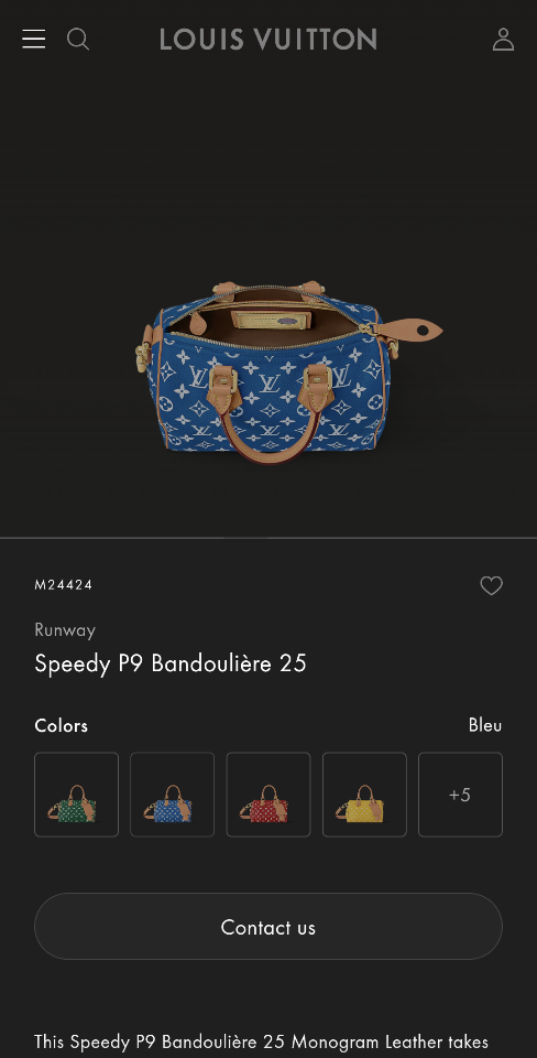 Louis Vuitton M24424
Runway
Speedy P9 Bandoulière 25 25*15*15CM (1)-duoc-ban-tai-Hvip Bags and Accessories