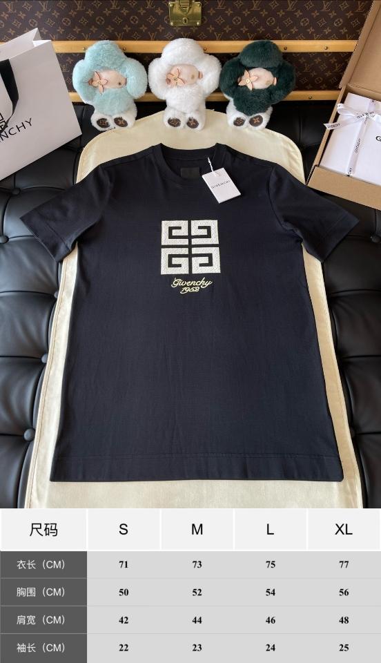 GIVENCHY 4G Mesh Embroidered Logo Classic Fit Short Sleeve T-Shirt BM712H3YMV001-duoc-ban-tai-Hvip Shoes and Clothes