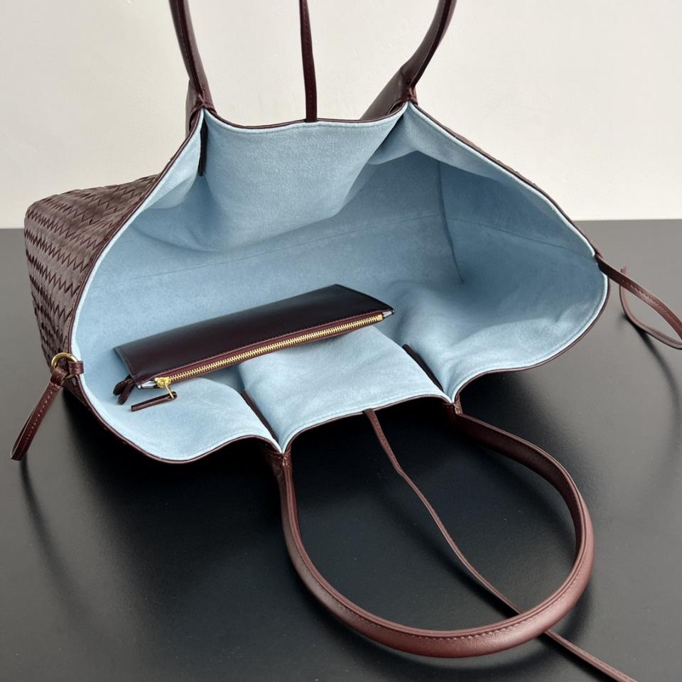 Bottega Veneta Large Pinacoteca burgundy/blue 817166 23*43*14.5cm-duoc-ban-tai-Hvip Bags and Accessories
