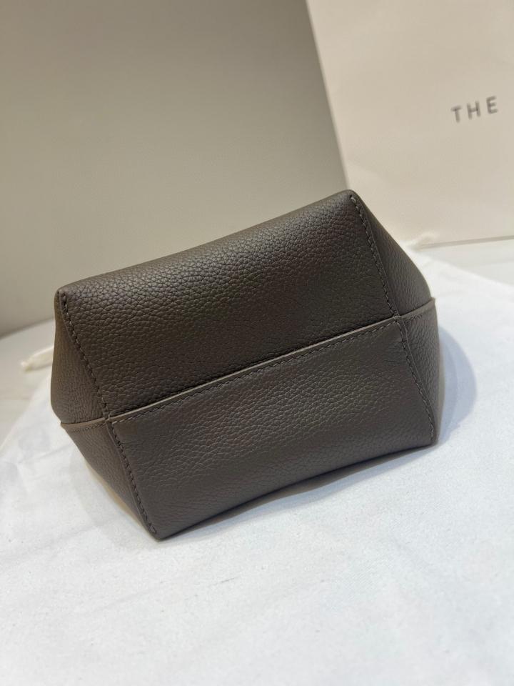 The Row Small N/S Park Tote Bag in Leather  dark Olive 24X22X11cm-duoc-ban-tai-Hvip Bags and Accessories