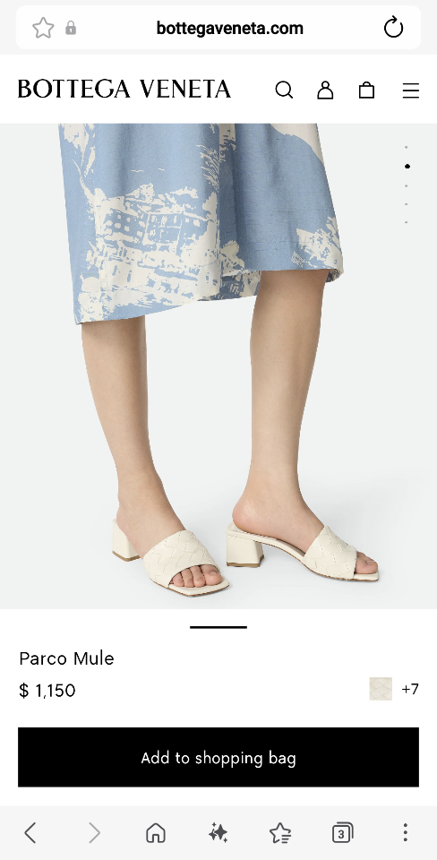 Bottega Veneta Parco Mule sea salt -duoc-ban-tai-Hvip Shoes and Clothes