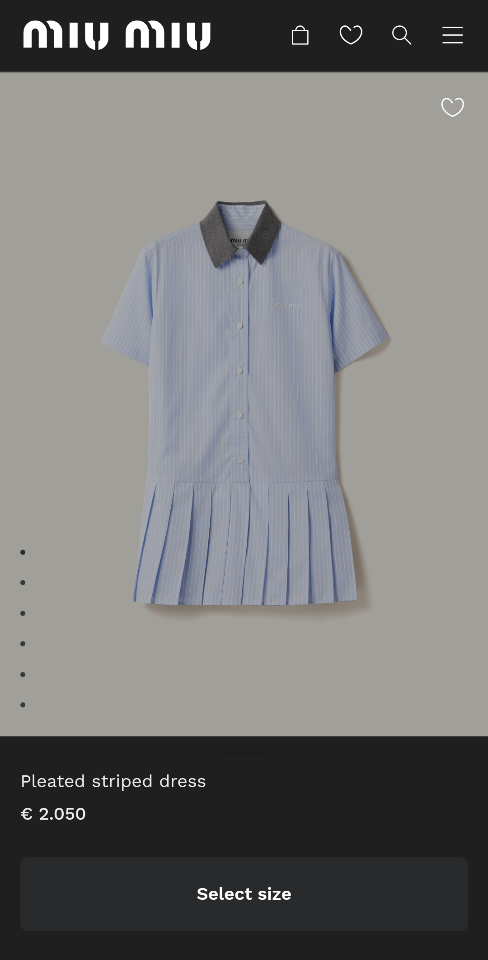 Miu Miu Pleated striped dress MF5399-duoc-ban-tai-Hvip Shoes and Clothes