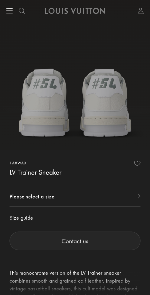 Louis Vuitton 1A8WAX
LV Trainer Sneaker (n1)-duoc-ban-tai-Hvip Shoes and Clothes