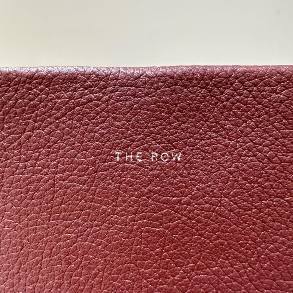 The Row Medium N/S Park Tote Bag in Leather Burnt Wood 30X28X15.5cm-duoc-ban-tai-Hvip Bags and Accessories