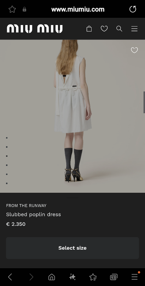 Miu Miu Slubbed poplin dress MF5780-duoc-ban-tai-Hvip Shoes and Clothes