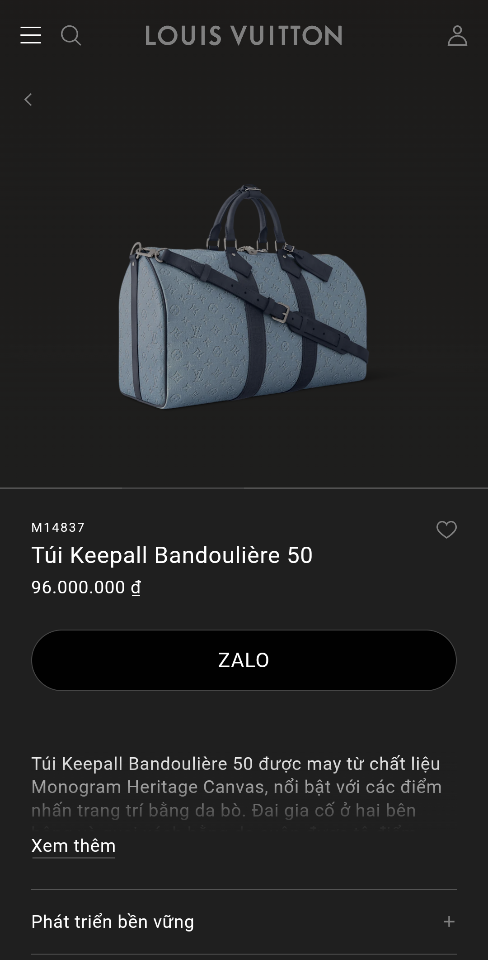 Louis Vuitton M14837
Túi Keepall Bandoulière 50 29 x 23 x 50cm -duoc-ban-tai-Hvip Bags and Accessories