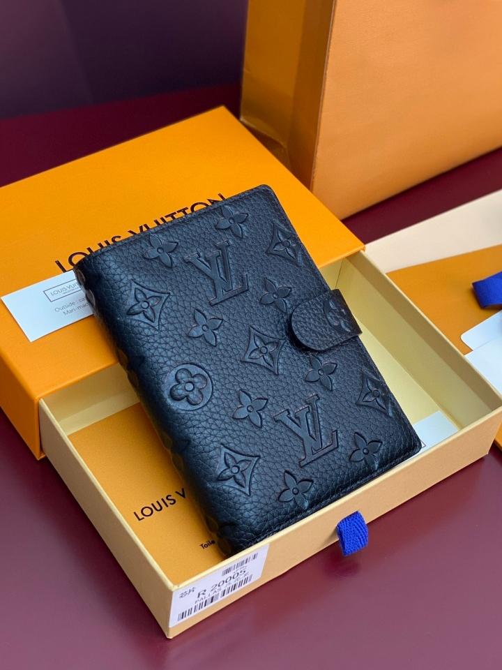 Louis Vuitton R20005 Customizable Small Ring Agenda Cover black -duoc-ban-tai-Hvip Bags and Accessories
