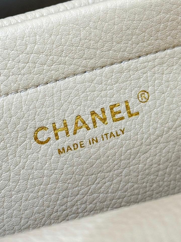 Chanel Small Shopping Bag   Grained Calfskin & Gold-Tone Metal ivory 15*30.5*11.5cm AS6288-duoc-ban-tai-Hvip Bags and Accessories