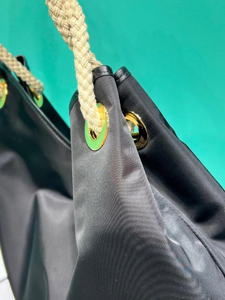 Prada Mariner large Re-Nylon shoulder bag black 1BC244 48x39x14cm-duoc-ban-tai-Hvip Bags and Accessories
