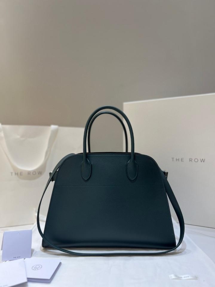 The Row Soft Margaux 12 Bag in Leather green 32x15x25cm-duoc-ban-tai-Hvip Bags and Accessories