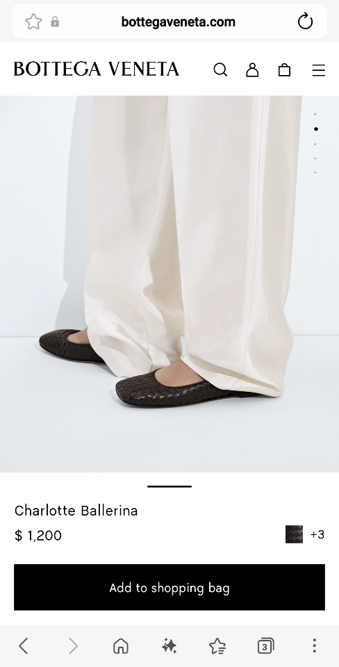 Bottega Veneta Charlotte Ballerina black -duoc-ban-tai-Hvip Shoes and Clothes