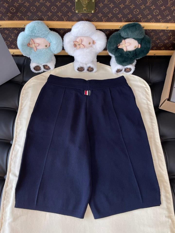Thom Browne STRETCH VISCOSE TENNIS shorts navy blue -duoc-ban-tai-Hvip Shoes and Clothes