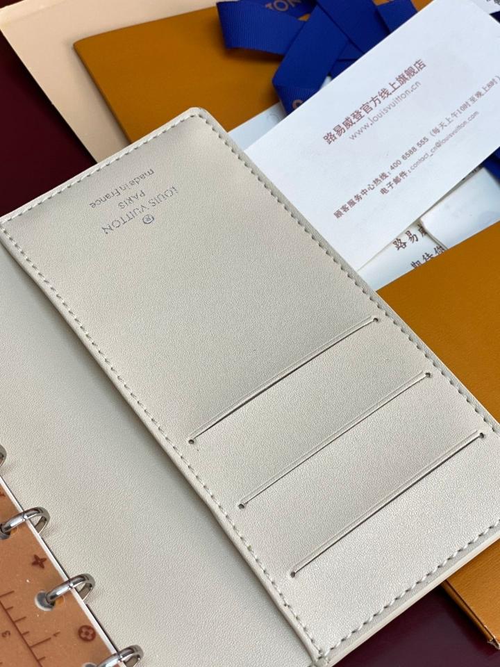 Louis Vuitton R20005 Customizable Small Ring Agenda Cover grey-duoc-ban-tai-Hvip Bags and Accessories