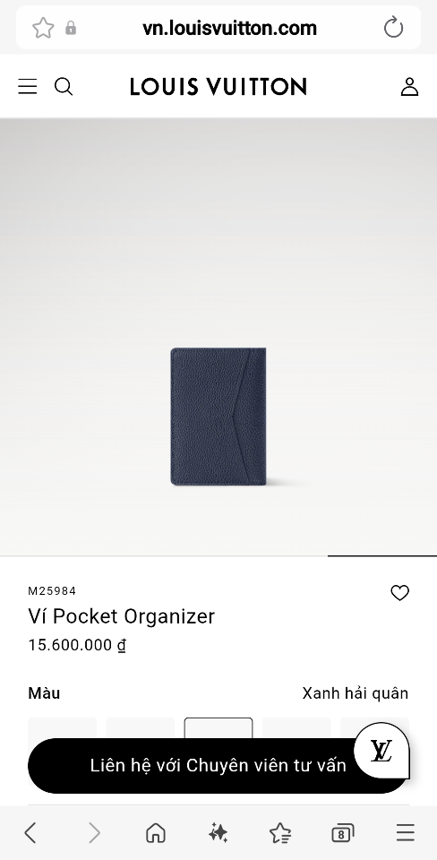 Louis Vuitton M25984
Ví Pocket Organizer-duoc-ban-tai-Hvip Bags and Accessories
