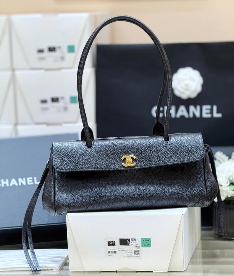 Chanel Small Shopping Bag   Grained Calfskin & Gold-Tone Metal black 15*30.5*11.5cm AS6288-duoc-ban-tai-Hvip Bags and Accessories