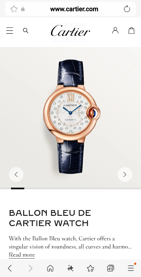 Cartier Ballon Bleu de Cartier watch 33mm WGBB0052  -duoc-ban-tai-Hvip Bags and Accessories