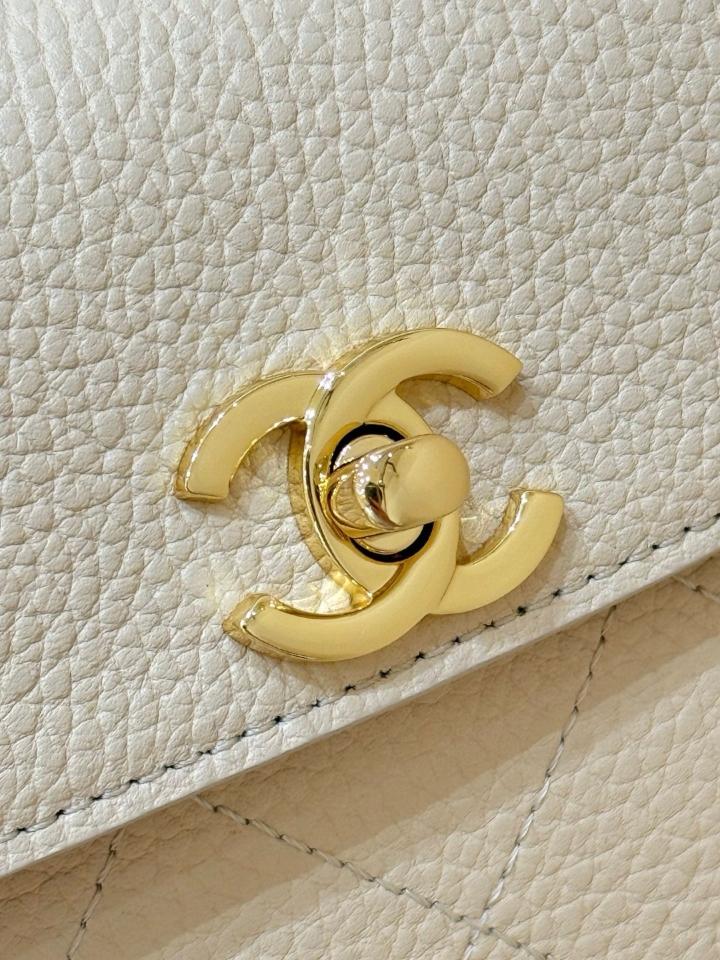 Chanel Small Shopping Bag   Grained Calfskin & Gold-Tone Metal ivory 15*30.5*11.5cm AS6288-duoc-ban-tai-Hvip Bags and Accessories