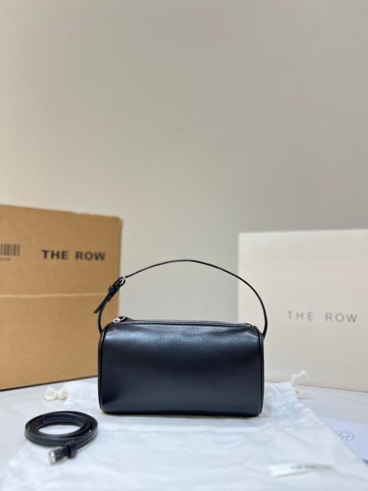The Row 90's Bag in smooth calfskin Leather black 19.5x10x 8cm-duoc-ban-tai-Hvip Bags and Accessories