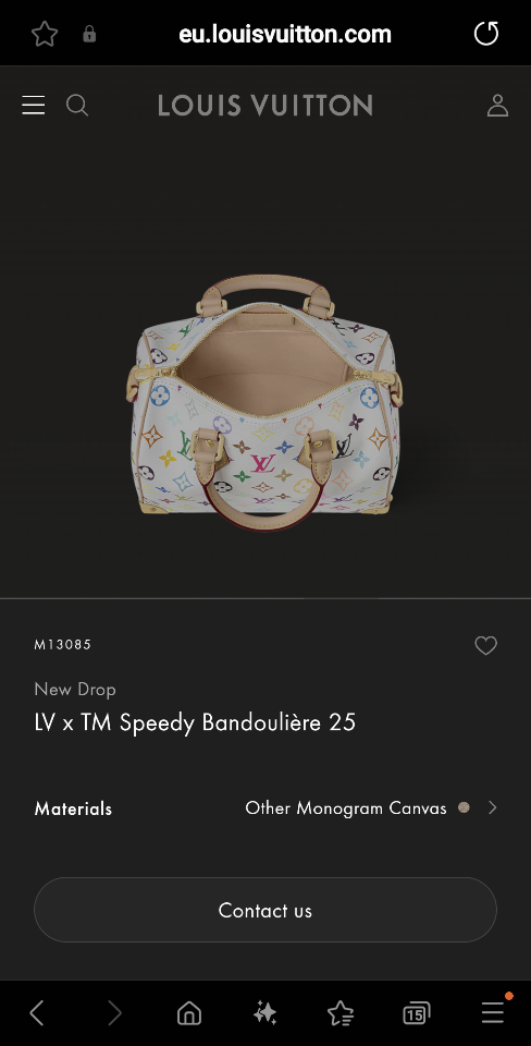 Louis Vuitton M13085
New Drop
LV x TM Speedy Bandoulière 25 25 x 19 x15 cm (1-1)-duoc-ban-tai-Hvip Bags and Accessories