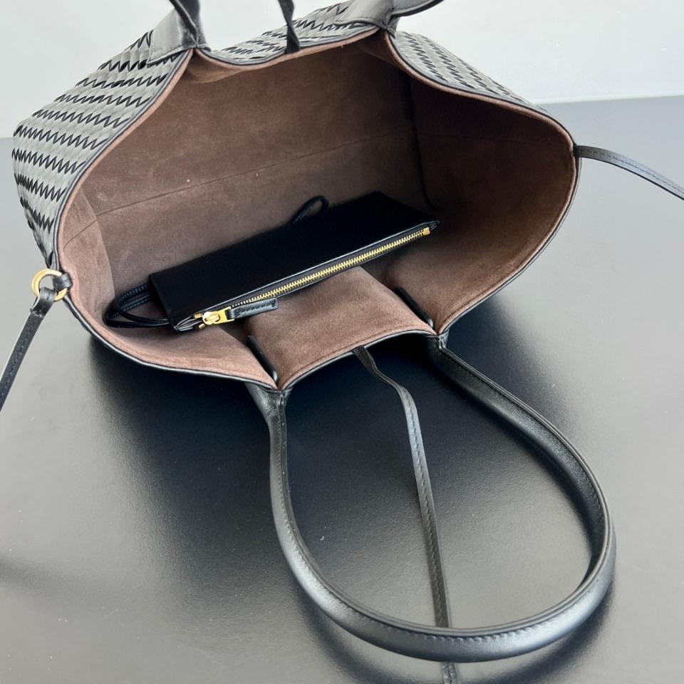 Bottega Veneta Pinacoteca black/fondant 854371 34*20*14cm-duoc-ban-tai-Hvip Bags and Accessories