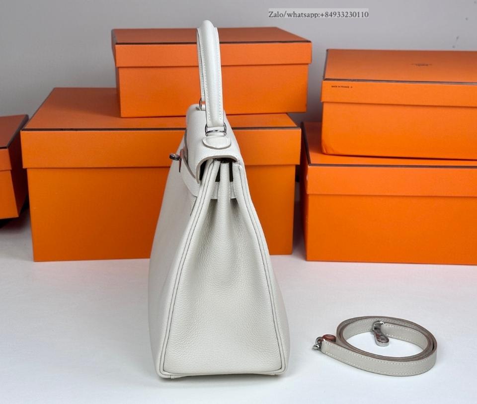 Hermès Kelly 32 Craie togo PHW -duoc-ban-tai-Hvip Bags and Accessories