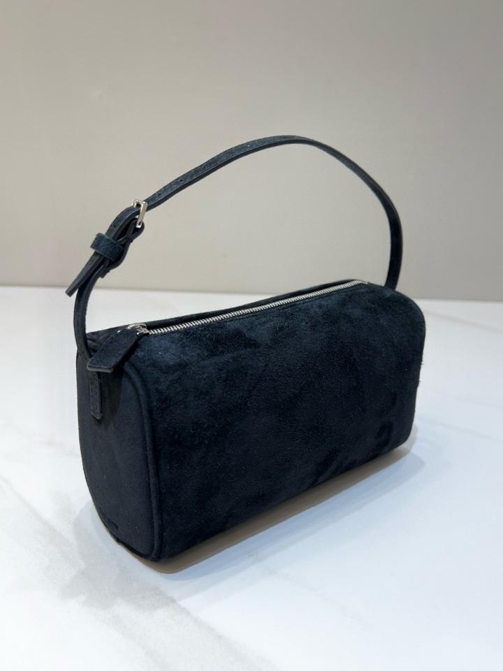 The Row 90's Bag in Nubuck dark black 19.5x10x8cm -duoc-ban-tai-Hvip Bags and Accessories
