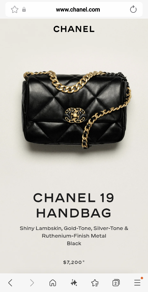 Chanel CHANEL 19 Handbag
 
Shiny Lambskin, Gold-Tone, Silver-Tone & Ruthenium-Finish Metal 
Black AS1160 16 x 26 x 9cm-duoc-ban-tai-Hvip Bags and Accessories