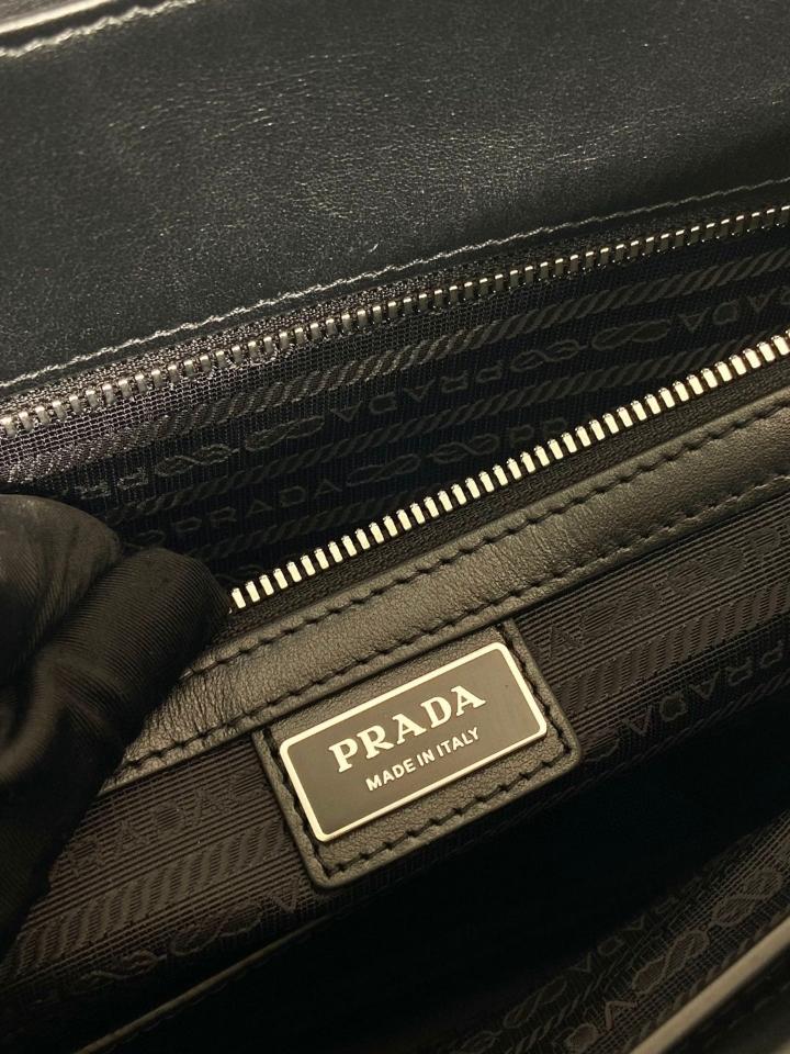 Prada Saffiano leather bag blue 0368 37x28x3.5cm-duoc-ban-tai-Hvip Bags and Accessories