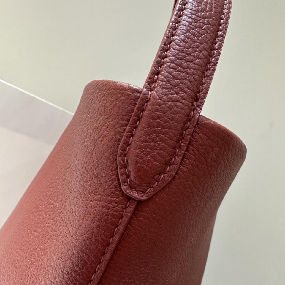 The Row Large N/S Park Tote in Leather Burnt Wood  44X38X21cm -25cm -duoc-ban-tai-Hvip Bags and Accessories