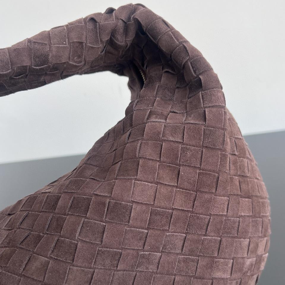 Bottega Veneta Jodie dark chocolate suede 600261 48x40x16cm-duoc-ban-tai-Hvip Bags and Accessories