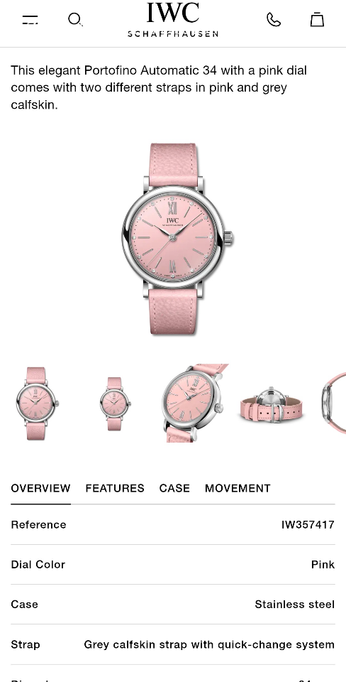 IWC Portofino Automatic 34 IW357417-duoc-ban-tai-Hvip Bags and Accessories