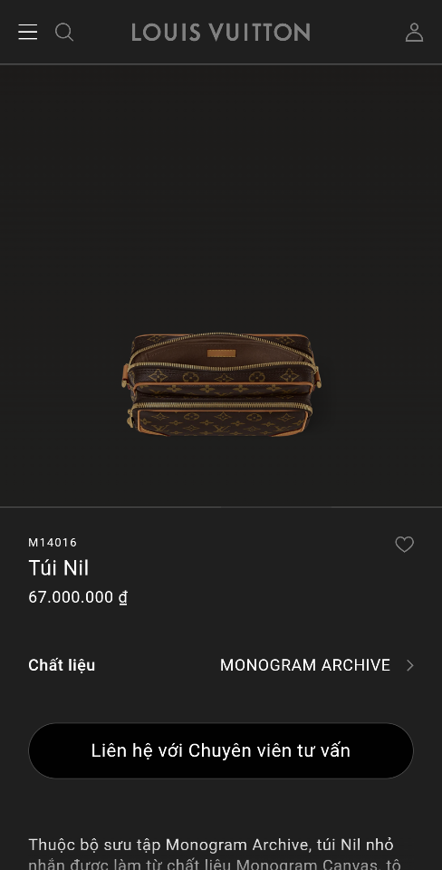 Louis Vuitton M14016
Túi Nil 25.0 x 17.5 x 11.0 cm-duoc-ban-tai-Hvip Bags and Accessories