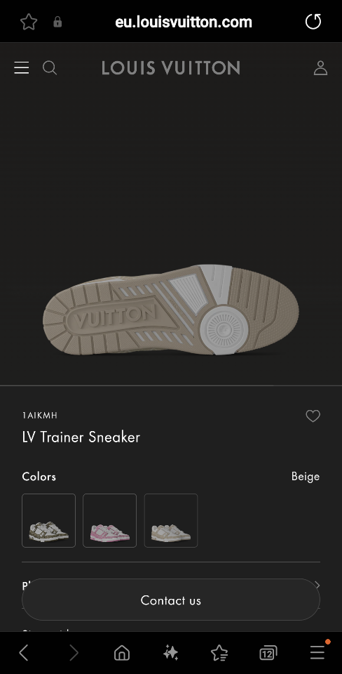 Louis Vuitton 1AIKMH
LV Trainer Sneaker beige (N1)-duoc-ban-tai-Hvip Shoes and Clothes