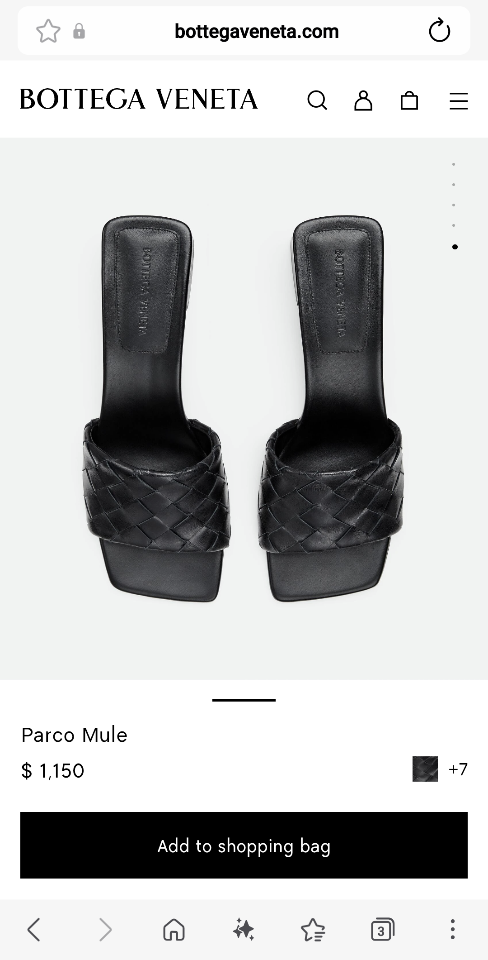 Bottega Veneta Parco Mule black -duoc-ban-tai-Hvip Shoes and Clothes