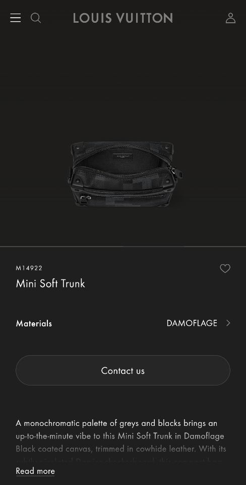 Louis Vuitton M14922
Mini Soft Trunk DAMOFLAGE 18.5 x 13.0 x 8.0cm.-duoc-ban-tai-Hvip Bags and Accessories