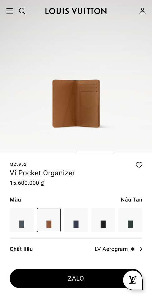 Louis Vuitton M25952
Ví Pocket Organizer-duoc-ban-tai-Hvip Bags and Accessories