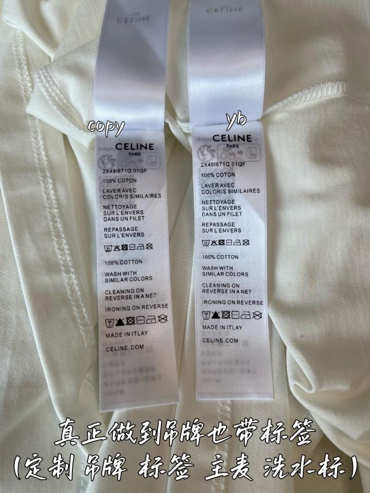 Celine regular t-shirt IN cotton jersey white-duoc-ban-tai-Hvip Shoes and Clothes