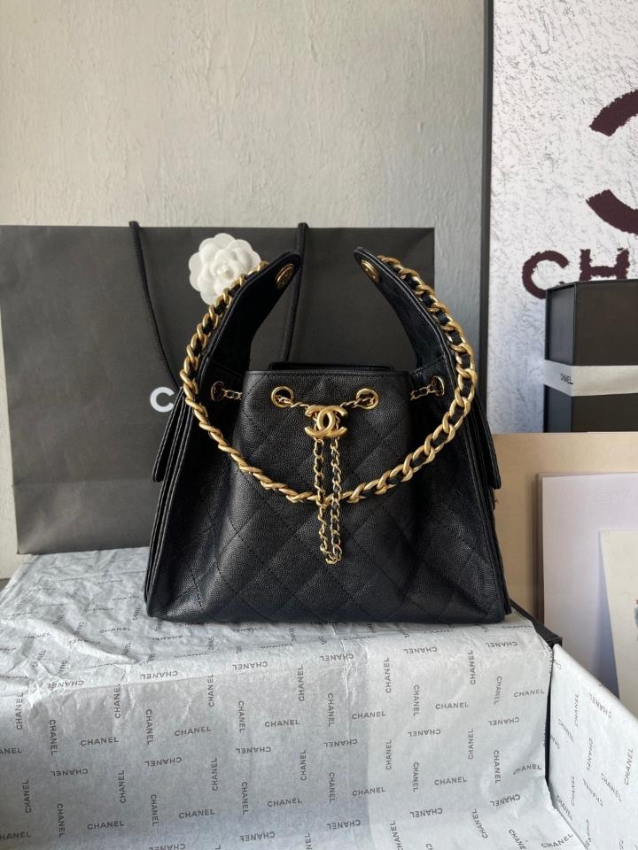 CHANEL 25 Small Handbag grained Calfskin & gold-tone tone Metal,black AS5293 30-26-14cm-duoc-ban-tai-Hvip Bags and Accessories