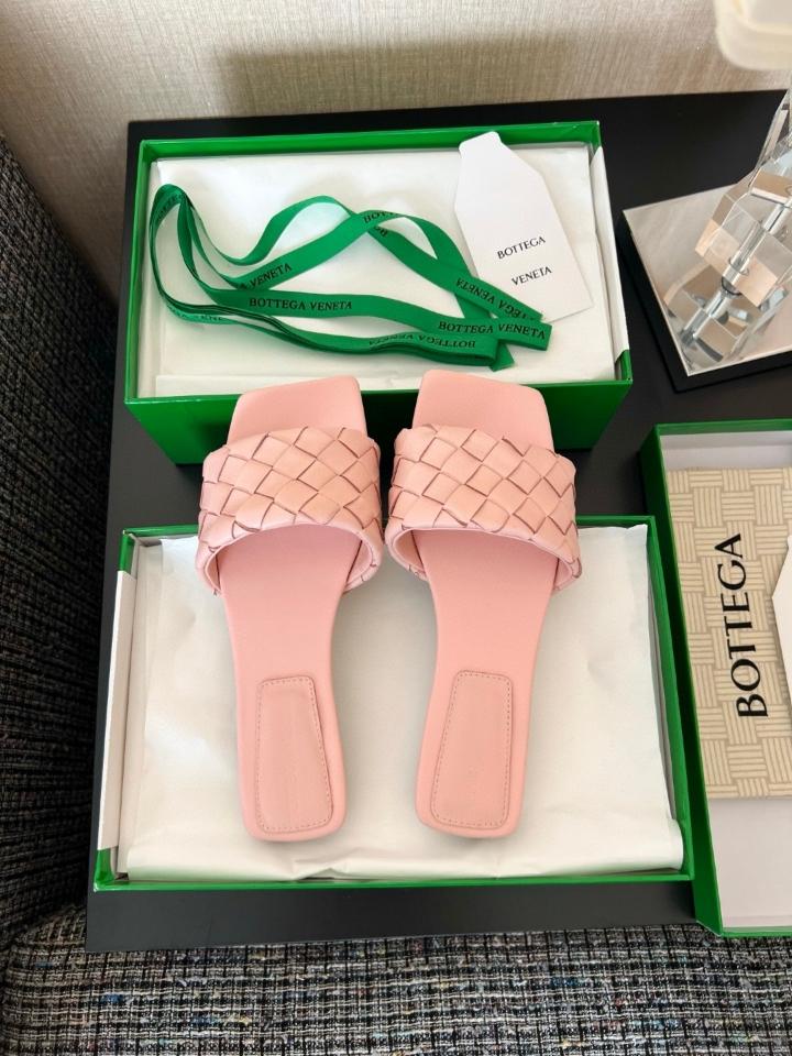 Bottega Veneta Parco Flat Mule pink-duoc-ban-tai-Hvip Shoes and Clothes